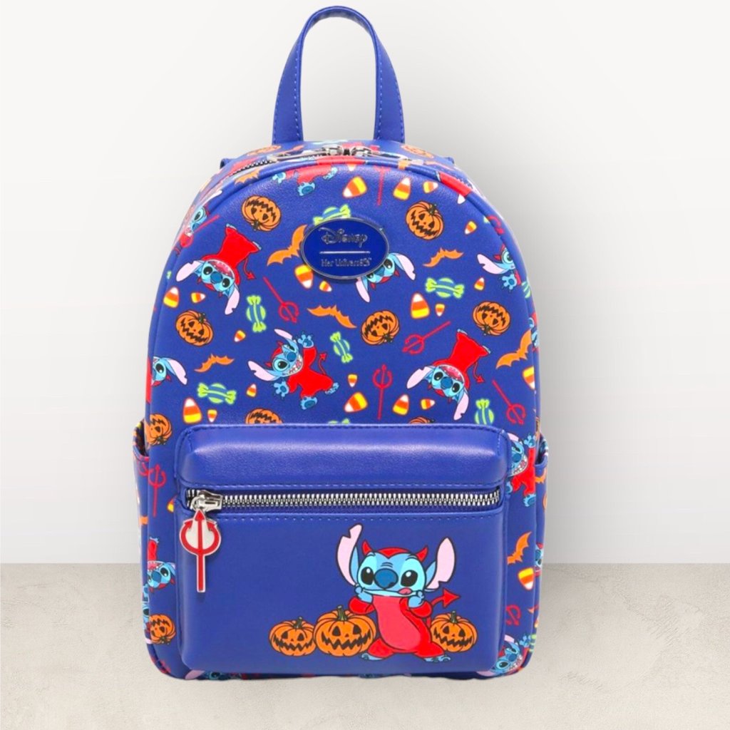 Her Universe Disney Lilo  Stitch Halloween Devil Mini Backpack  Brand New